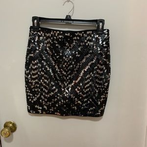 NWT Express sequin mini skirt
